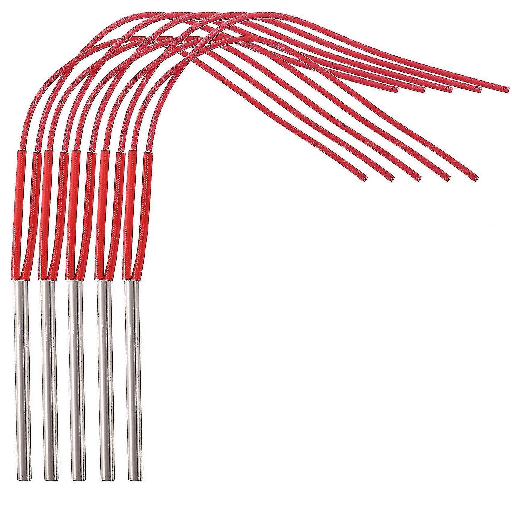 5stk elektriske patronvarmeelementer 220v 6mm rørdiameter rustfrit stål rørformet opvarmning Elem (haoyi