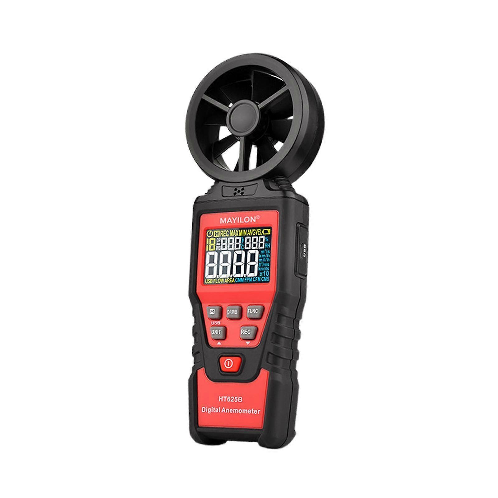 Digital Anemometer Handheld Tool Wind Speed Meter Gauge for Golf Home Flying HT625B