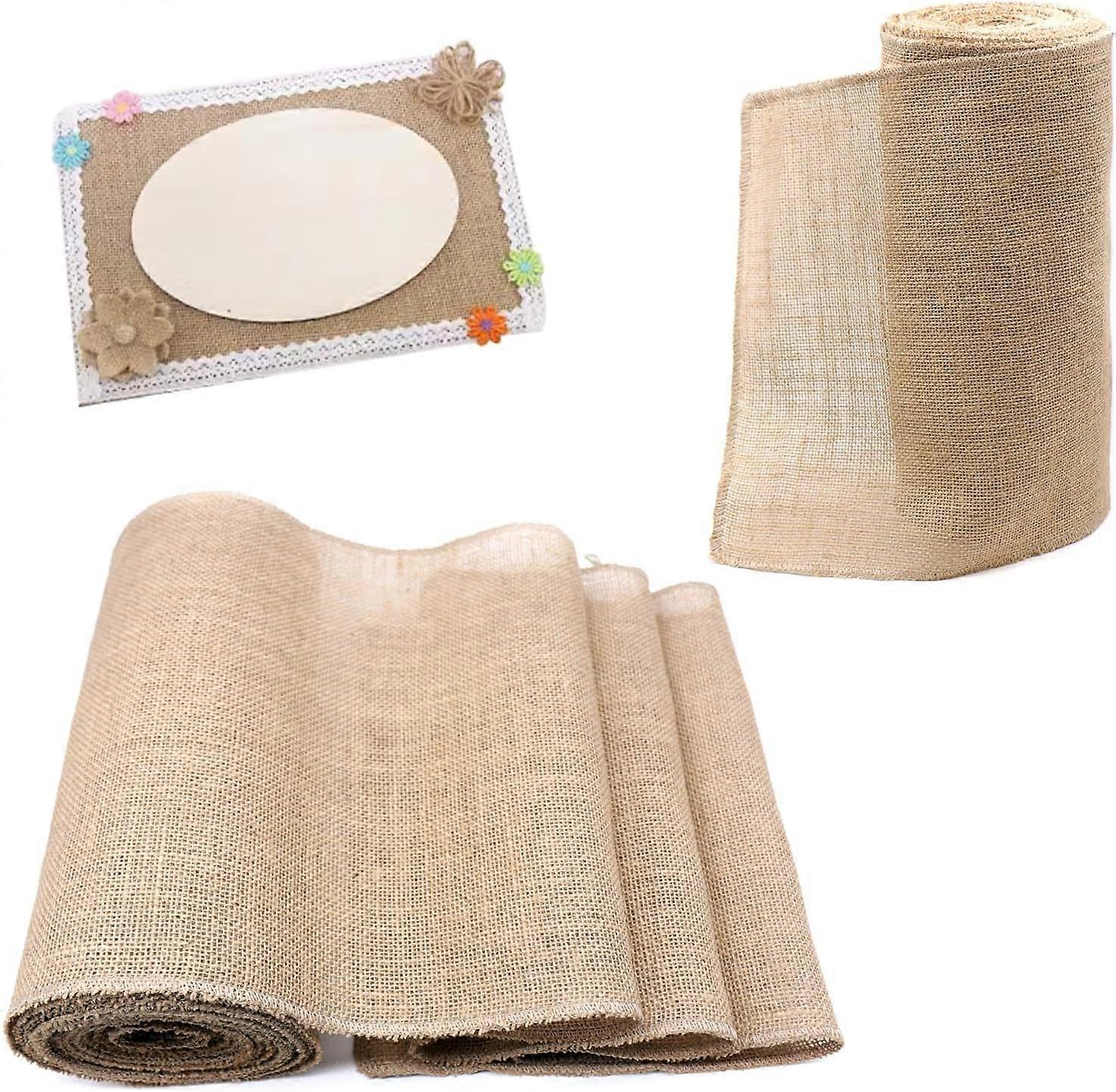 Burlap Table Runner, 10M*30CM Burlap Roll, Table Runner, Jute Table Runner