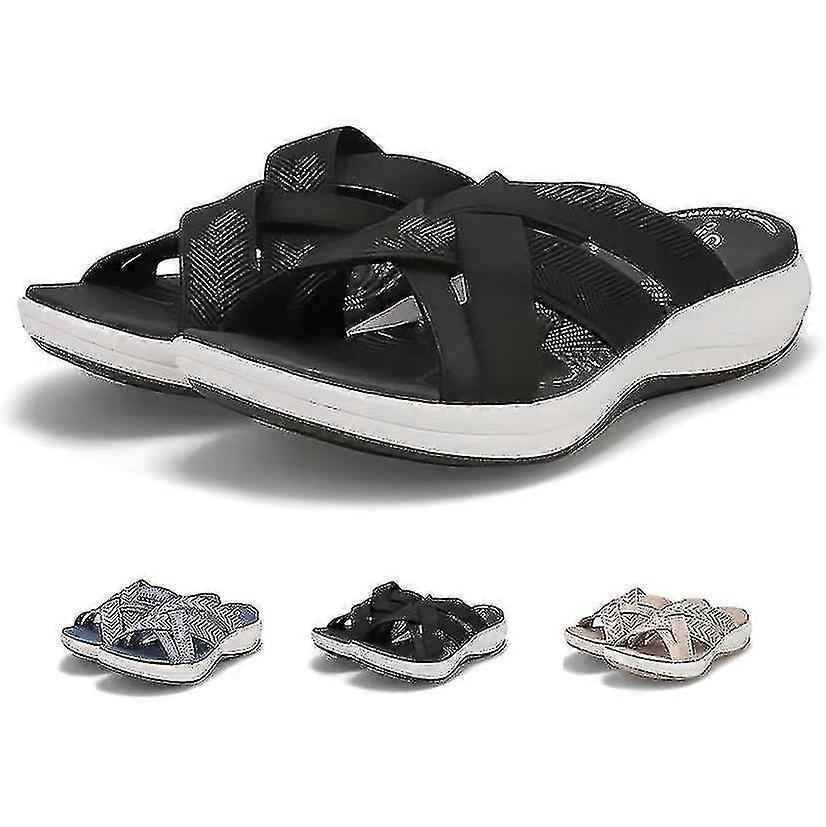 Recovery Walking Plantar Slides Sandals With Arch