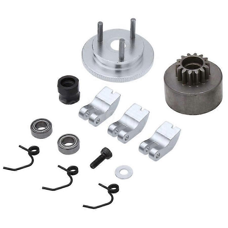 RC Clutch 14T Gear Bearing Clutch Shoes Springs Cone&Engine Nut Flywheel Assembly for 1/8 RC Model