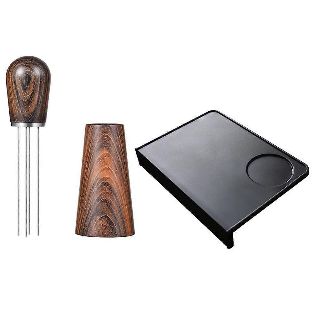 Espresso Coffee Stirrer WithTamper Mat, Coffee Stirring Tool for Espresso Distribution, Hand Tool B