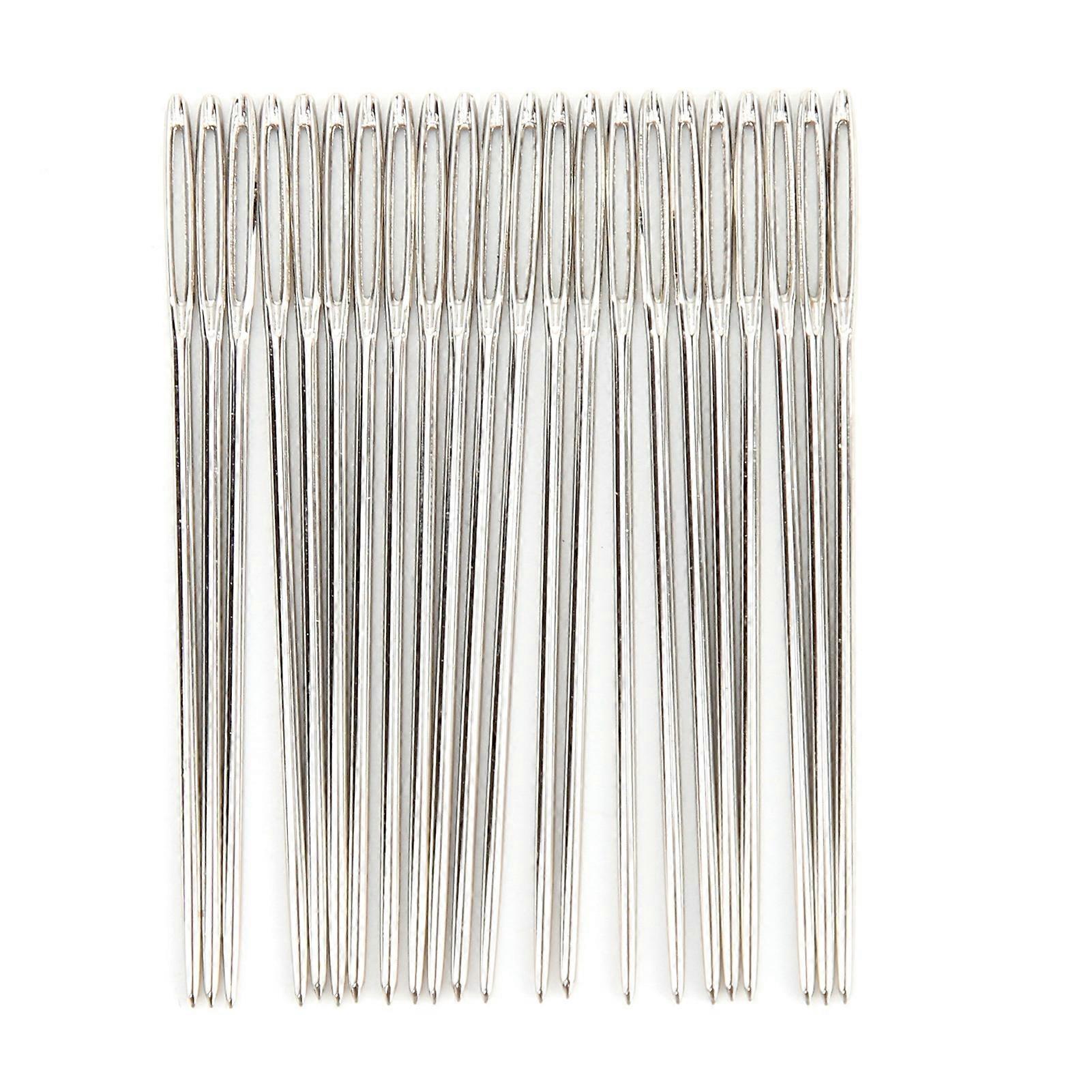 25buc ace de mână ace robuste durabile din oțel inoxidabil ace de cusut netede pentru proiecte de croșetat tricotat24