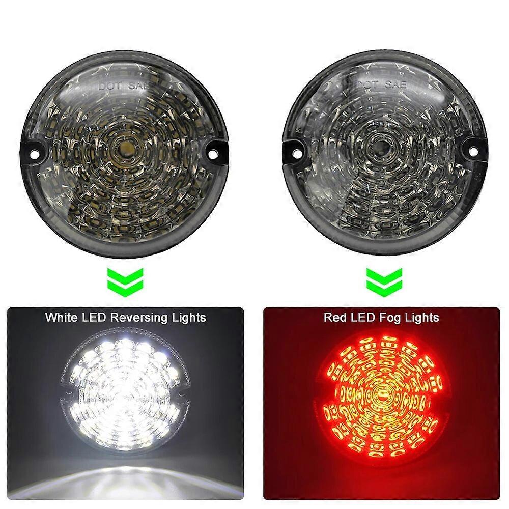 95mm Full LED Upgrade Kit For Land Rover Defender 2001-2016 Cabrio 1990-2016 Fit Backup/Reverse & Rear Fog Light Assemblies