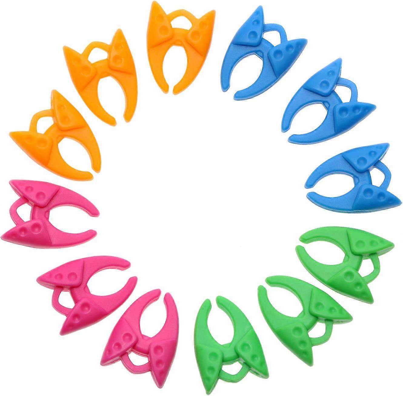 12 pcs Bobbin Clamps Holders Colorful Silicone Reusable Keeping Bobbin Thread Tails Under Control