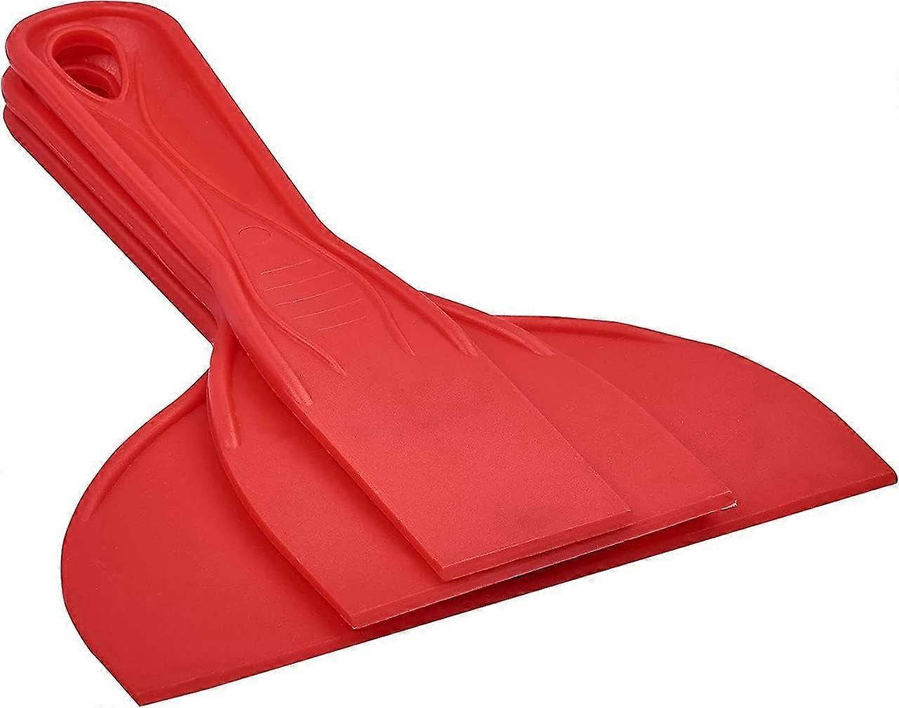 3 Pcs Plastic Scraper Tool,Plastic Putty Knife Set, Wallpaper Scraper Plastic, Paint Scraper Plastic Tool