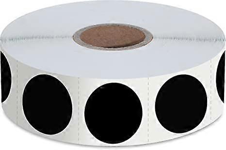 1200 PCS Black Round Color Coding Circle Dots Inventory Stickers Labels (Each Measures 2" in Diameter)