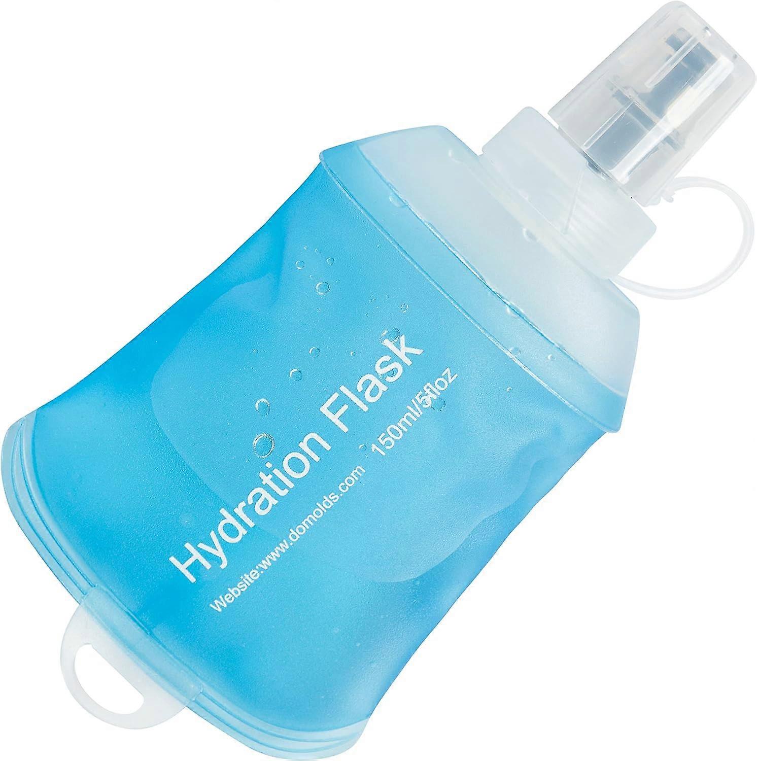 Soft Flask, TPU Foldable Running Hydration Flask, Soft Collapsible Water Bottle for Hydration Pack Cycling Marathon Running Hiking