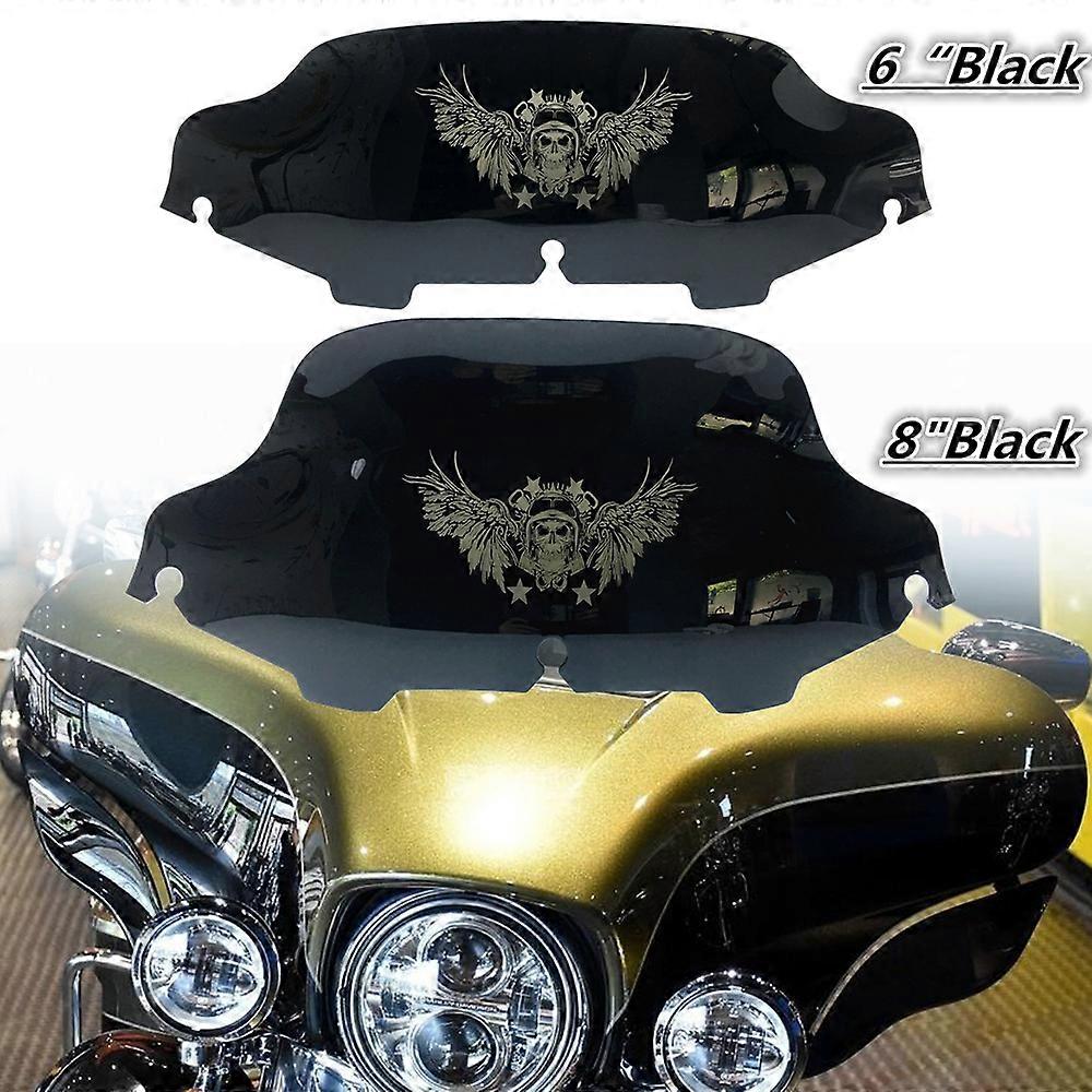 FINMOKAL Windschutzscheibe 6 Zoll Für Harley Touring - 1996-2013 | Aus ABS-Kunststoff