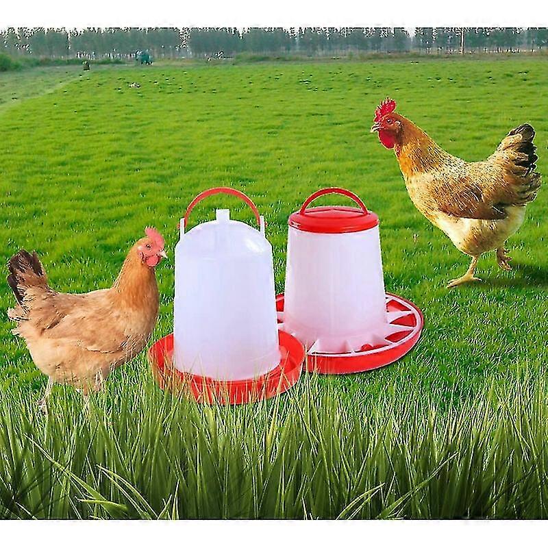 Lot 3 KG feeder and 3L waterer for chickens and poultry