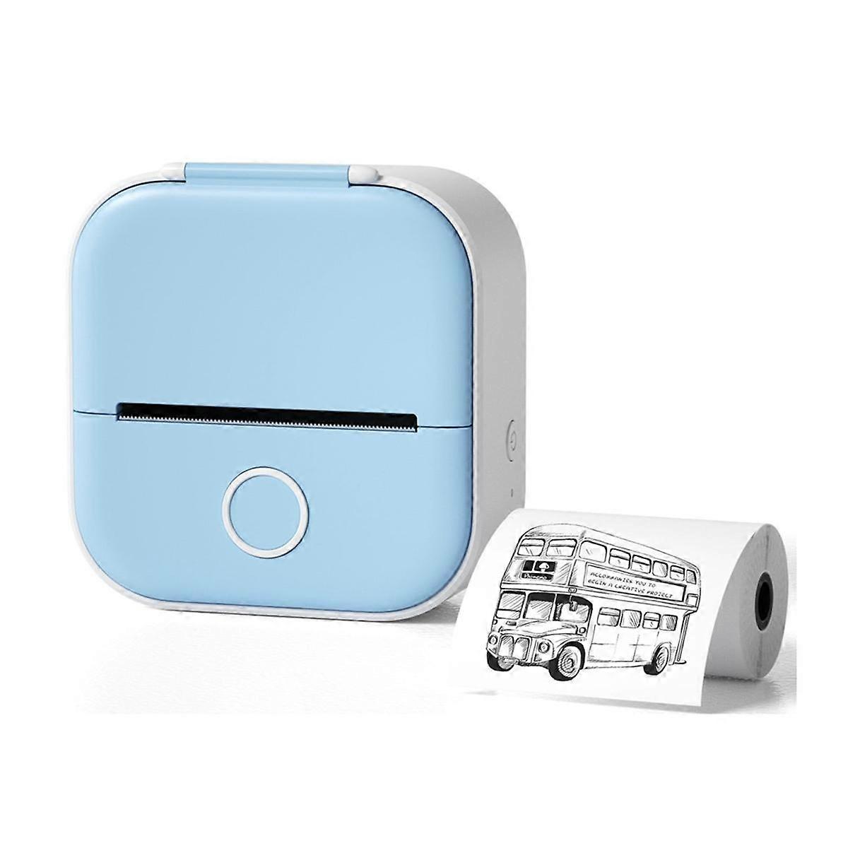 Portable Mini Thermal Label Printer Home Photo Printer Student Wrong Question Printer Mini Label Printer Price Tag,B