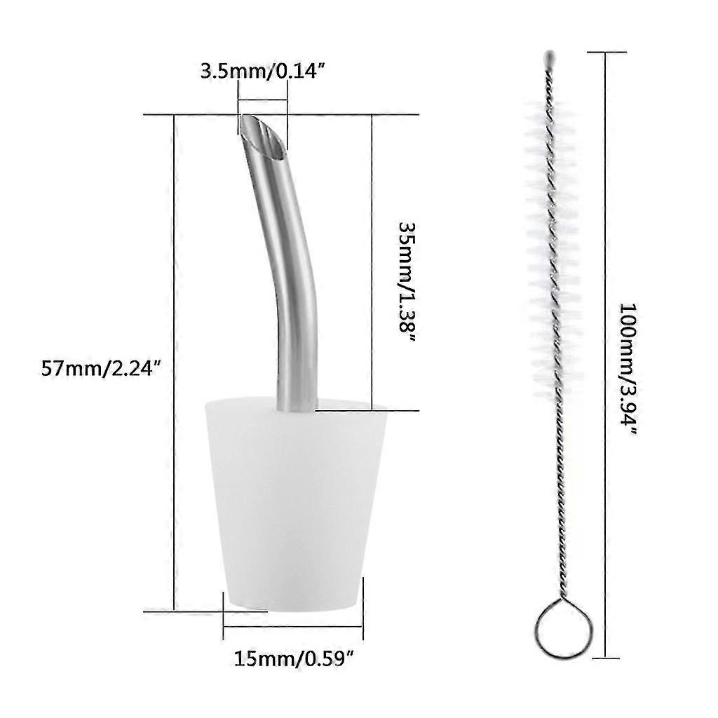 Kettle Spout Extension Nozzle Portable Stainless Steel Extension Spout Coffee Pot Spout Extender For Home Kitchen Outdoor Use White