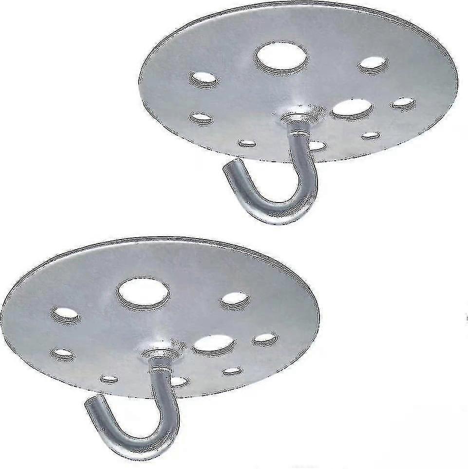 المعادن جولة قاعدة السقف هوك 90mm الثقيلة الثريا هوك التركيب، 2 قطعة