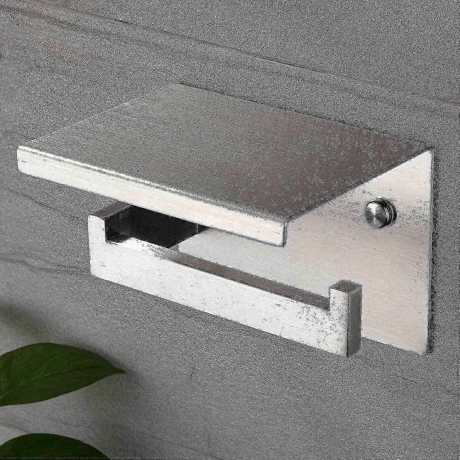 toilet paper holder with shelf