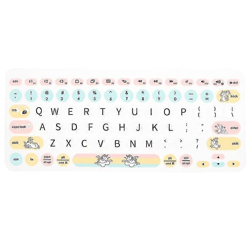 Rainbow Unicorn Laptop Keyboard Cover Protector Compatible For K380