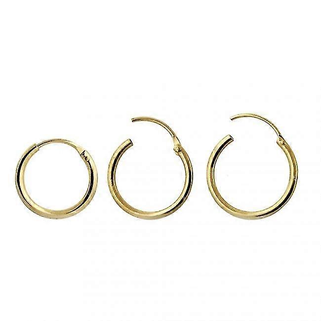 9K Gold 6mm Segment Hoop Nose Ring Happy H
