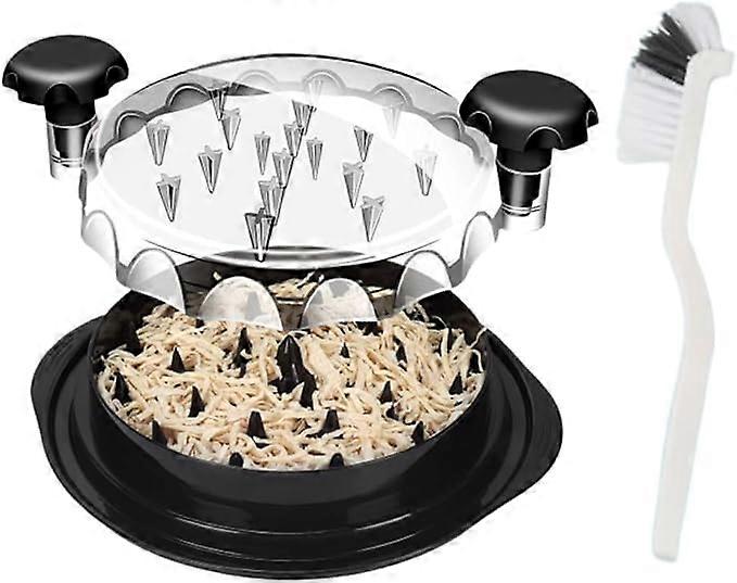 Chicken Shredder Tool With Transparent Lid & Cleaning Brush