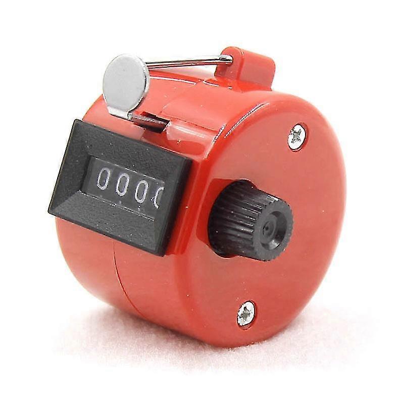 Hand Finger Mechanical Manual Counting Timer(2pcs,red)