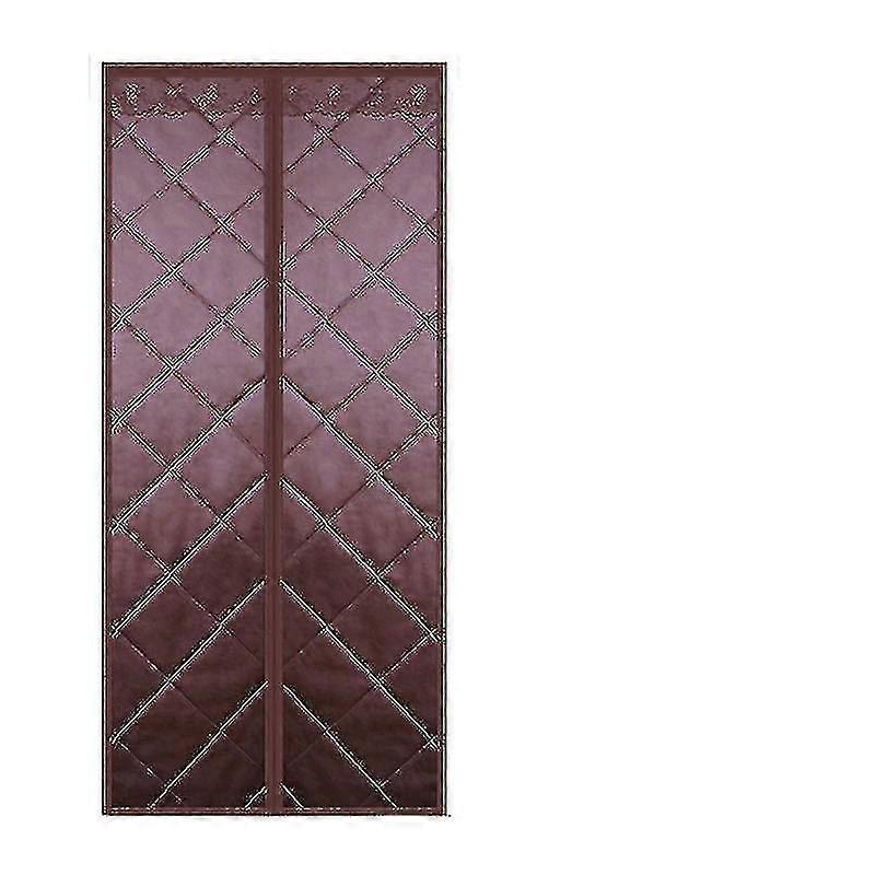 Magnetic Insulation Curtain Cotton Thickened Keep Warm Winter Hook & Loop Windproof Air-conditioner Summer Door Curtain Tw