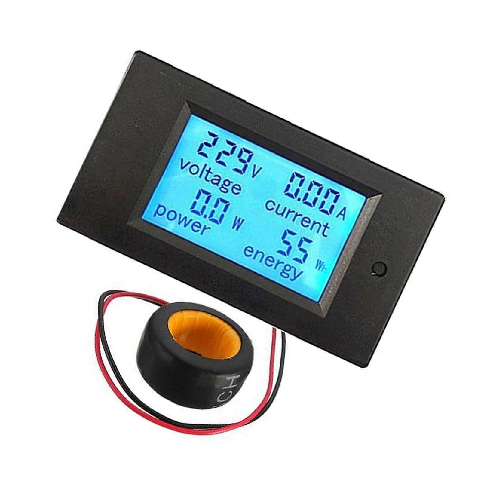 Digital Voltage Meter 100A/80~260V Power Energy Voltmeter Ammeter Multimeter k4 FT
