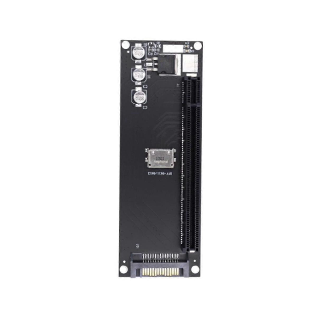 Adapter PCIe do SFF-8611, adapter Oculink SFF-8611 do PCIe PCI-Express 16X 4X z portem zasilania SATA do grafiki płyty głównej