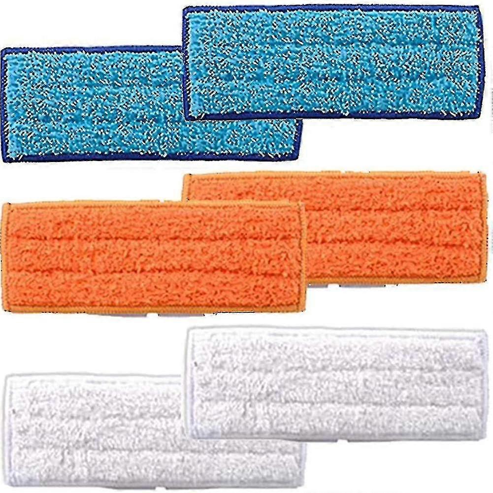6 Packs Washable Mopping Pads Wet Damp Dry Sweeping Pads