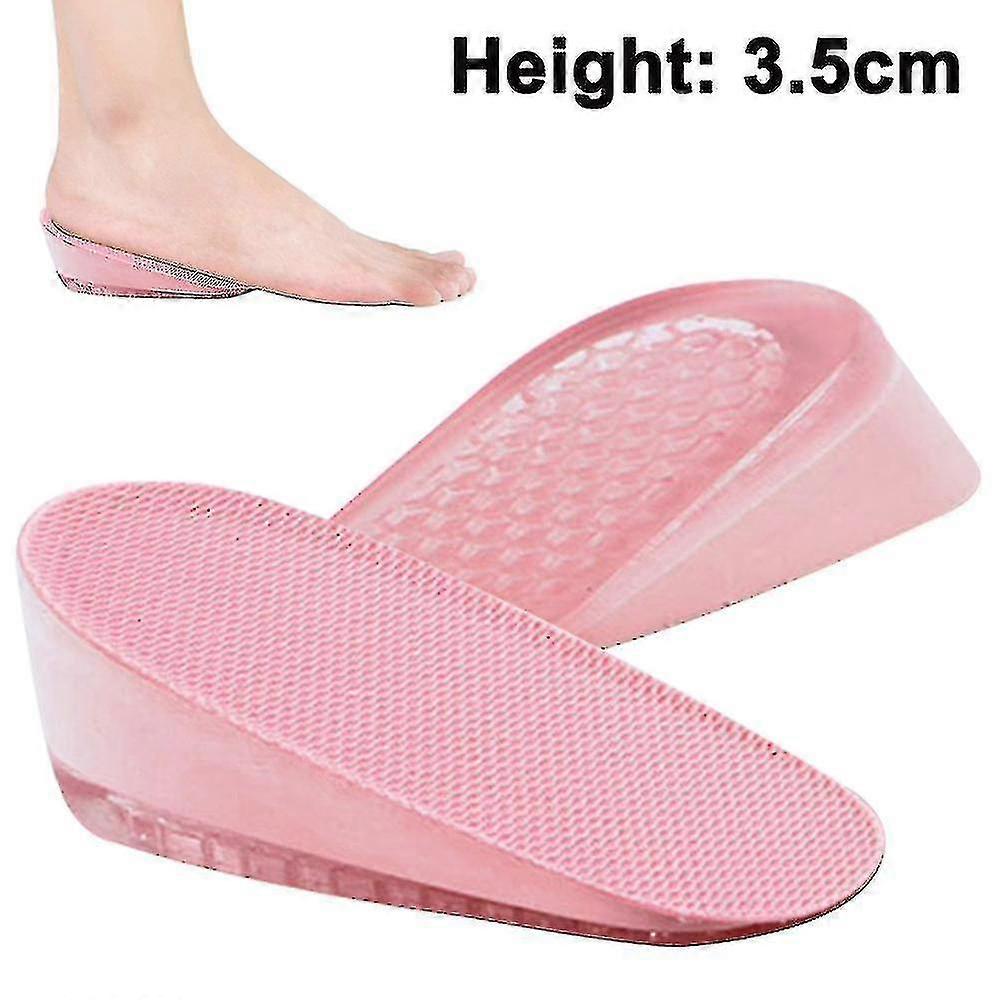 1 Pair Gel Height Increase Insoles, Shock Absorption Heel Cushion Pads