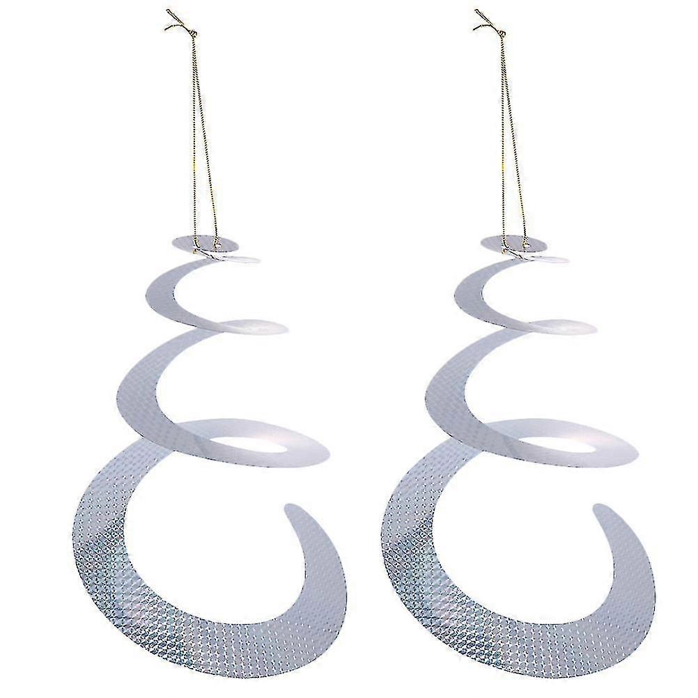 2pc Bird Repellent Practical Reflective Whirlwind Rotating Expeller Keep Birds Away Supplies For Bird Use