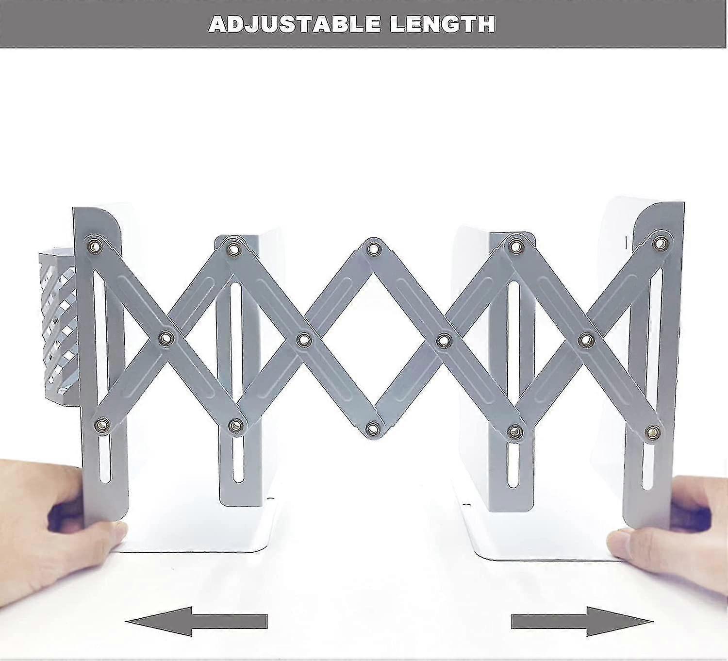 Adjustable Book Ends, Bookends Book Holders For Shelves, Desk Magazine File
