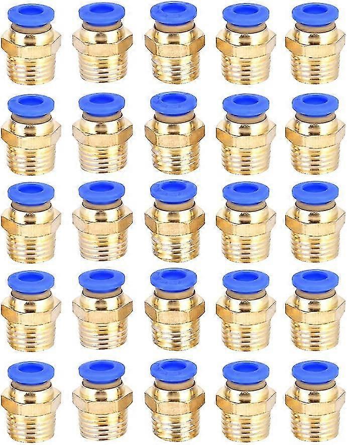 25 Pack G1/4 Pc6-02 Quick Coupler Hose And Air Tools