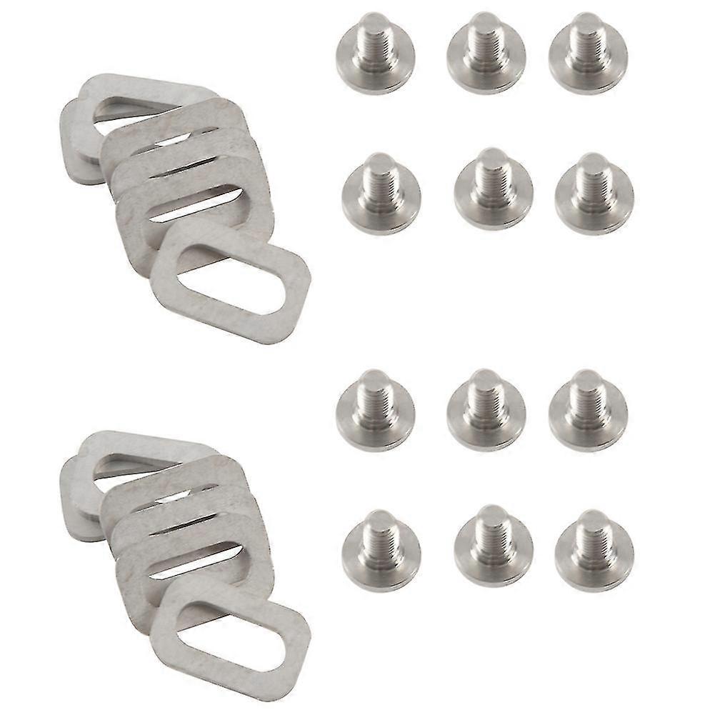 12x Titanium Bolts Spacers For Look Keo Road Bike Clipless Pedals Cleats