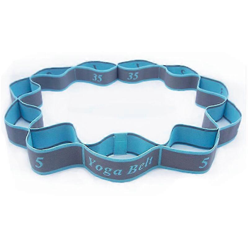 Blue Dance Practice Lying 11 Segment Stretch Pull Rope Resistance Band