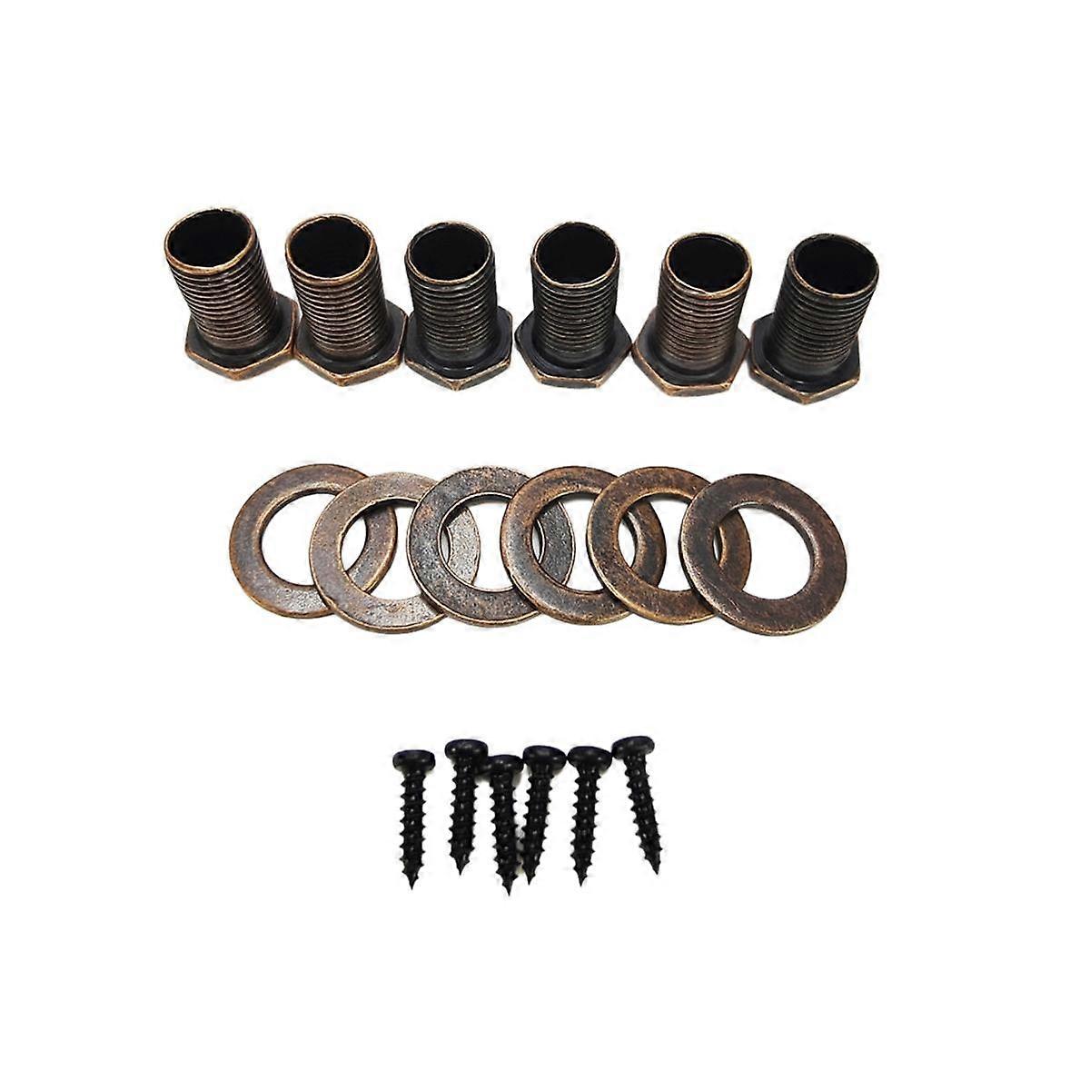 6 Pcs Guitar Tuners Guitar Tuning Pegs Tuners Machine Knobs Square Handle Guitar Button
