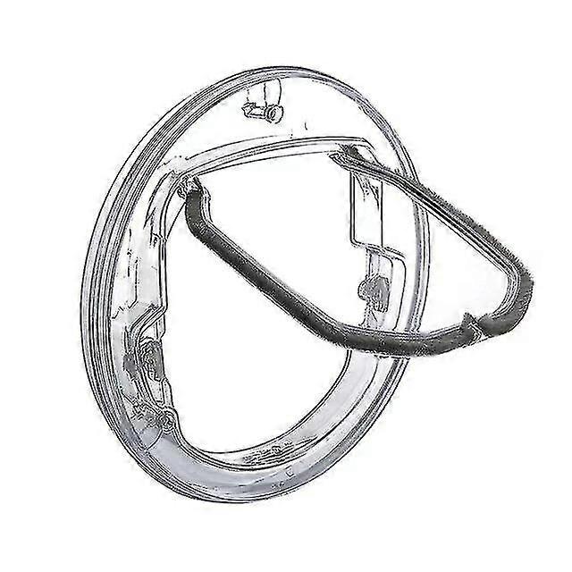 Porta per animali domestici, recinzione per gatti, porta per gatti, foro per cane da compagnia, per animali domestici, rotondo trasparente (1 pezzo, trasparente)