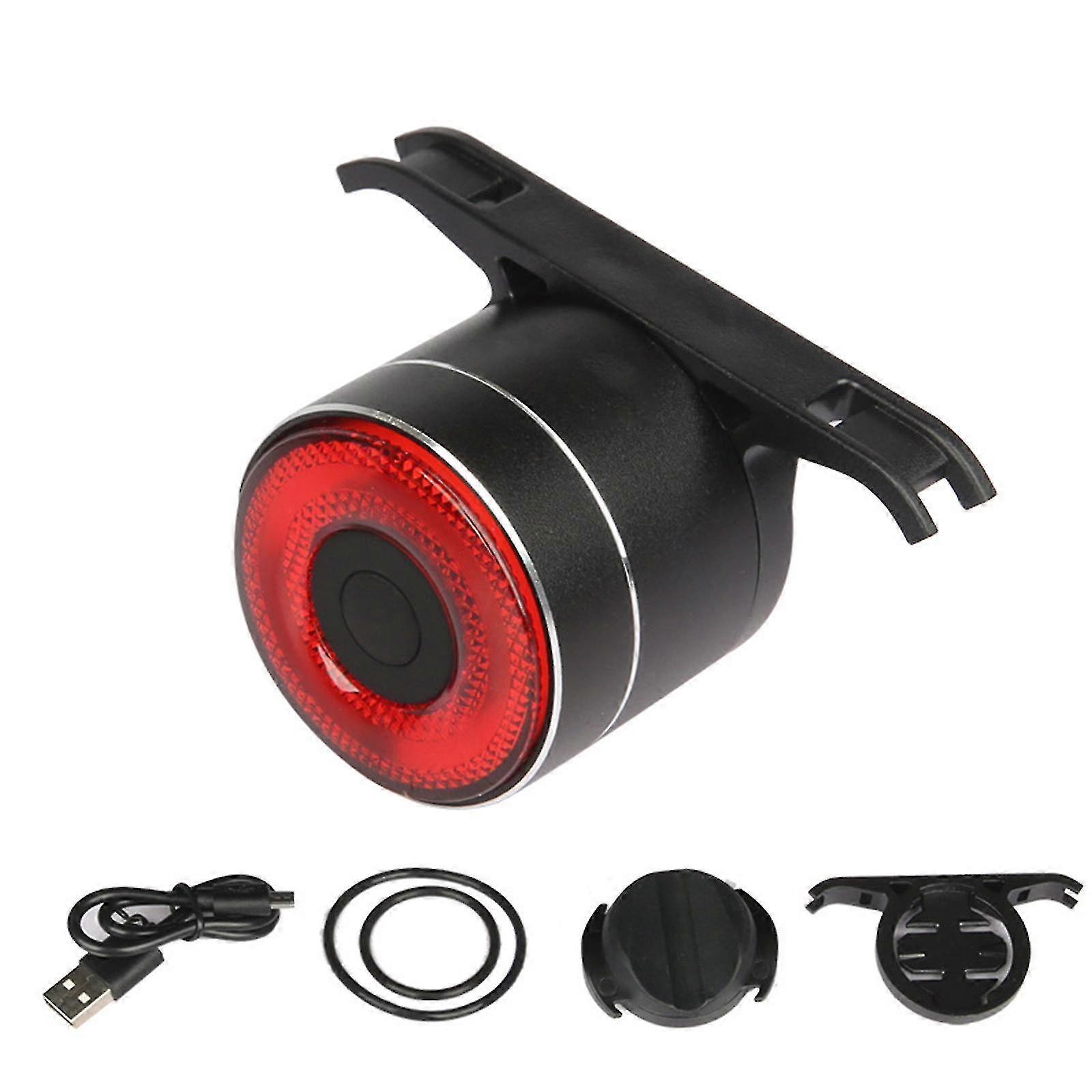 Smart Bike Tail Light With Automatic Brake Detection, Usb Rechargeable For Night Safety Back Taillights For Road Cycling