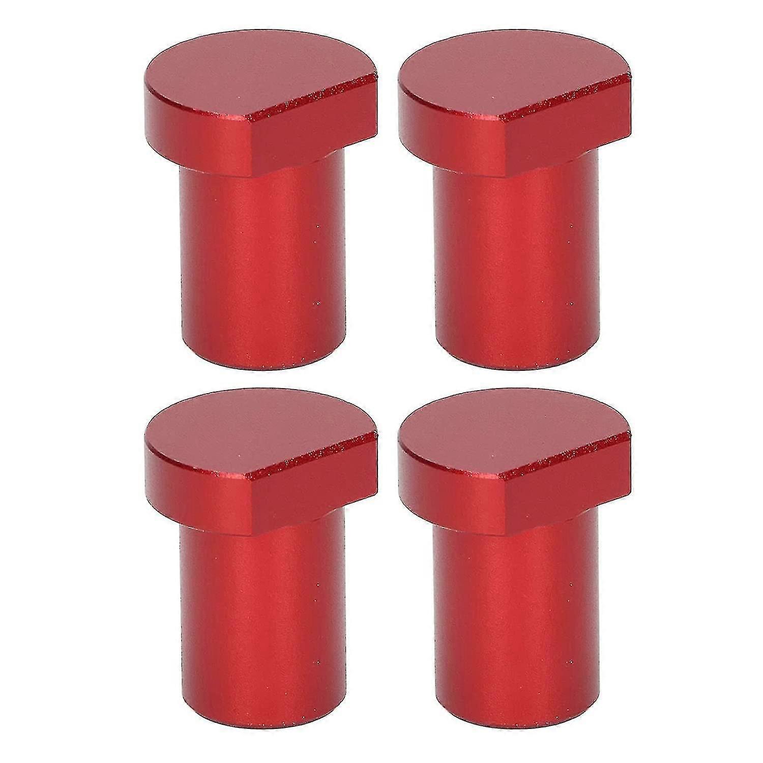 4pcs Woodworking Desk Limit Blocks, Woodworking Workbench Limit Card Block 20mm Diameter Red