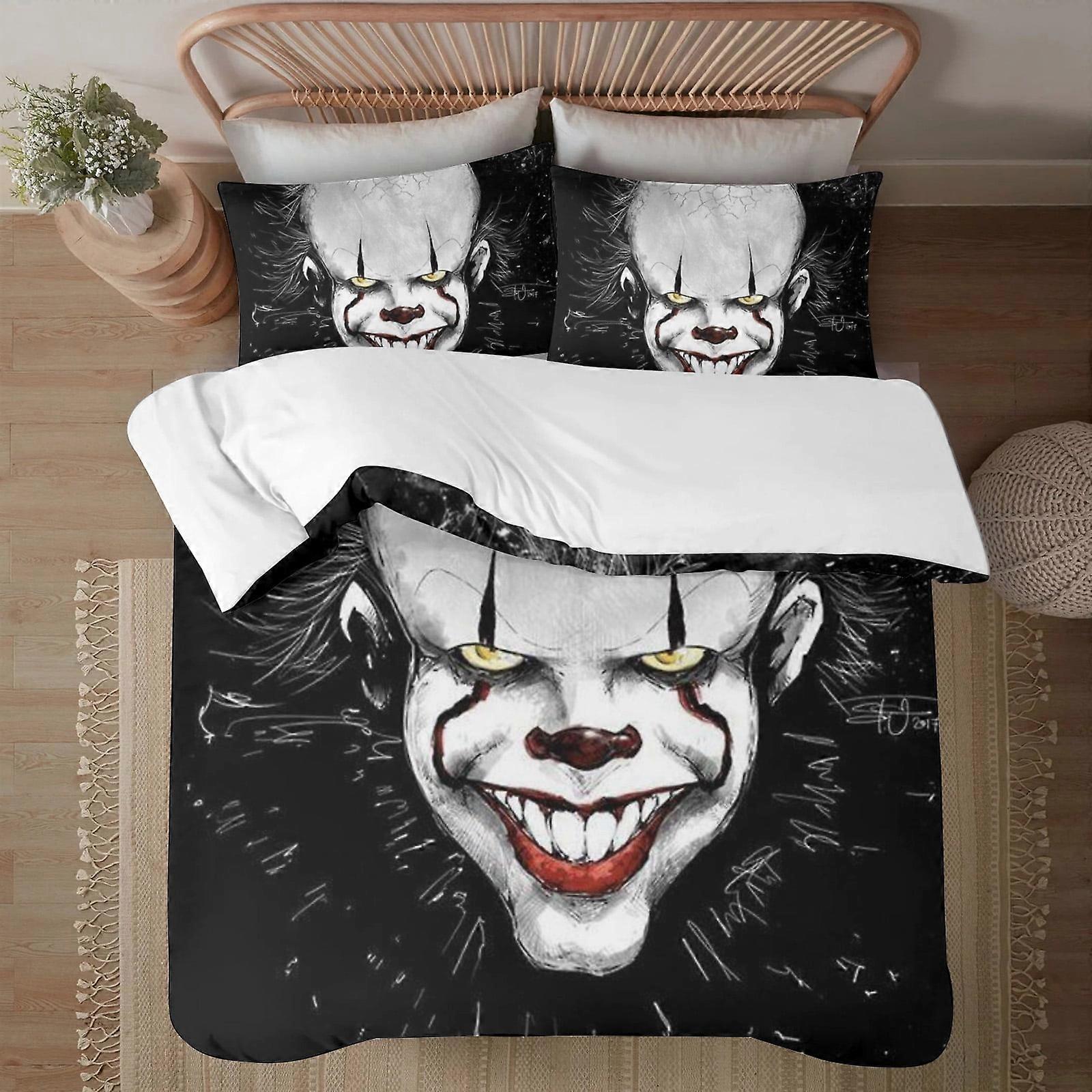 طقم الفراش BM577 هالوين ستيفن كينغز إت لينة 3D طباعة لحاف غطاء الفراش مع غطاء لحاف 3 قطع مجموعة تشمل 2 وسادة و 1 Cov