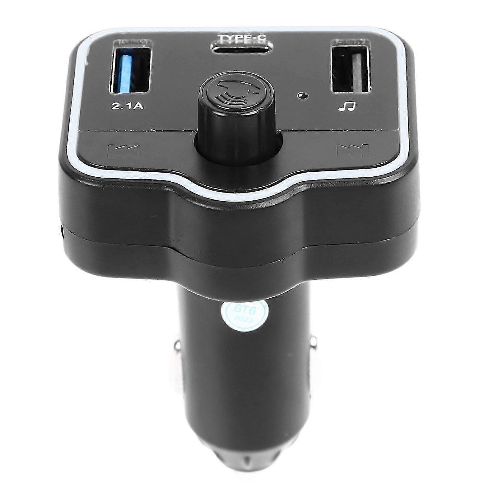 Car Music Adapter Lossless Sound Hands Free Calling Stable Dual USB Ports Bluetooth Transmitter For Car