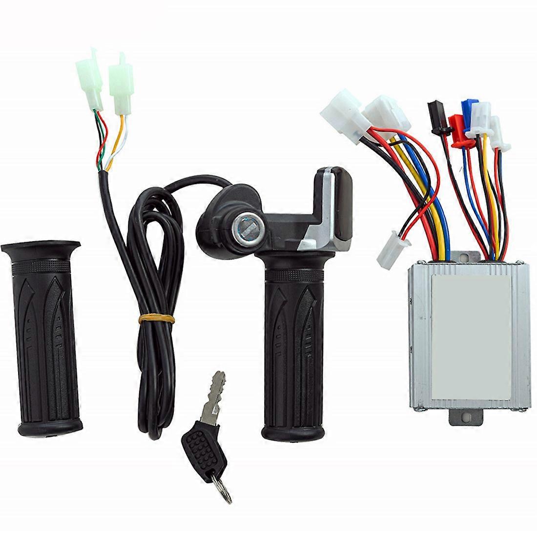 Electric Scooter Accessories Motor Brushed Controller & Throttle Twist Grip 24V 350W for Electric S