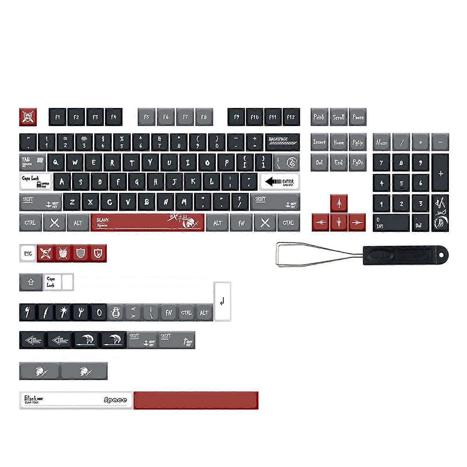 Pbt Keycaps 133-key For Mars Sublimation Xda Profile Mechanical Keyboard Keycap