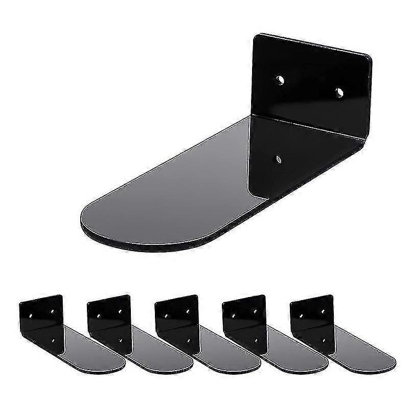 6pcs Floating Shoe Shelves Acrylic Wall Mounted Shoe Display Shelf For Sneaker Collectible Rack Home Decor