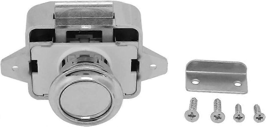 push button drawer door lock Cabinet Push Lock 3pcs Push Button Caravan Locks Security Drawer Cabinet Latch Lock