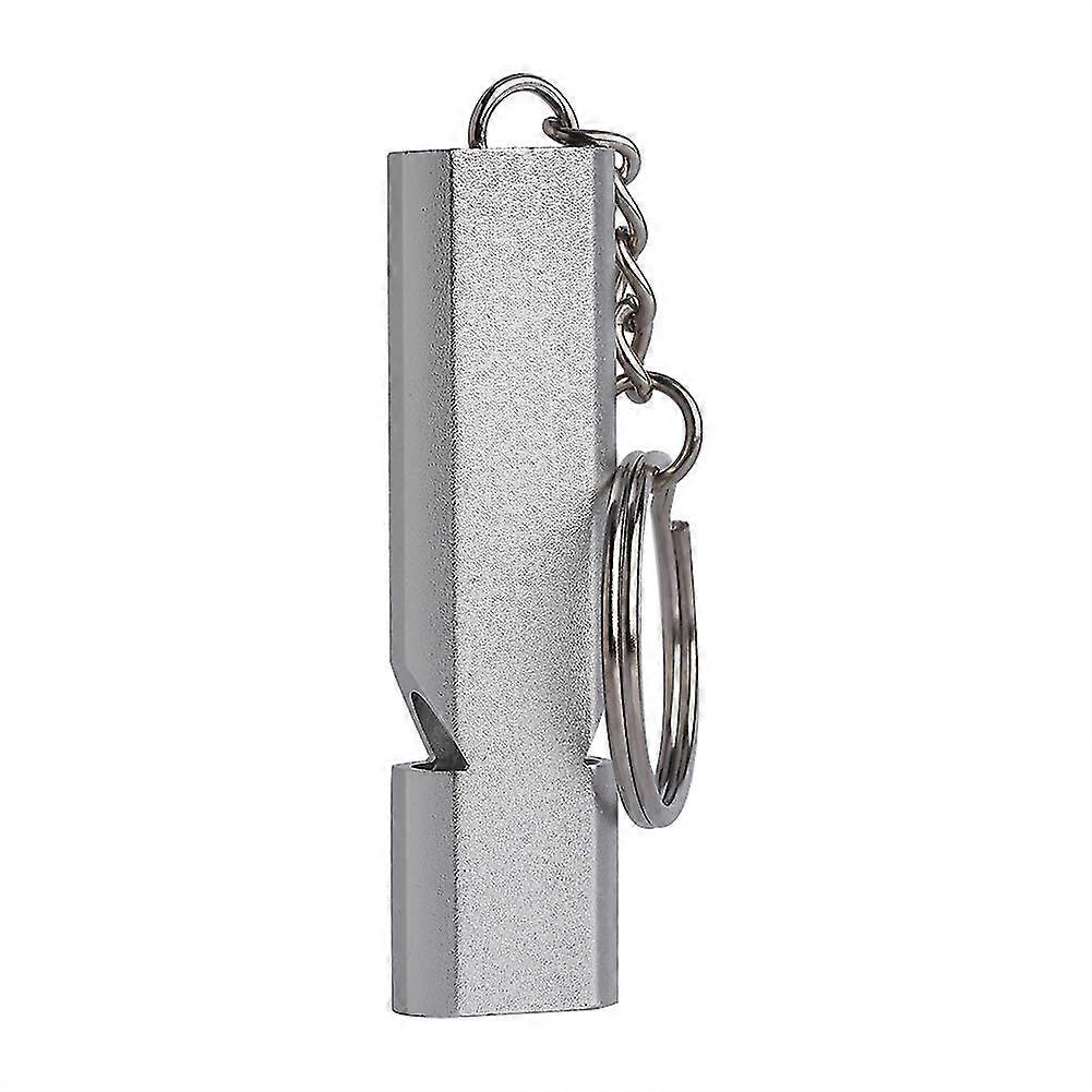 Portable High Frequency Loud Double Hole Emergency Whistle With Keychain
