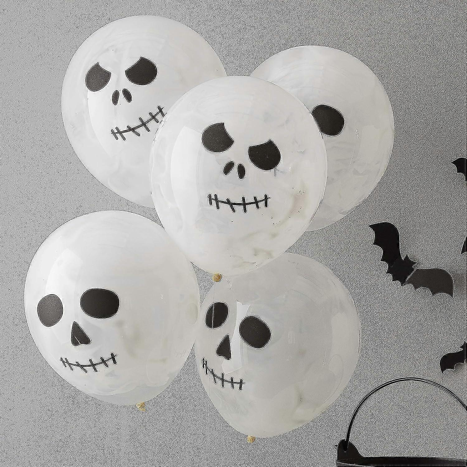 Halloween Skeleton Print -ilmapallot - 5 kpl pakkaus