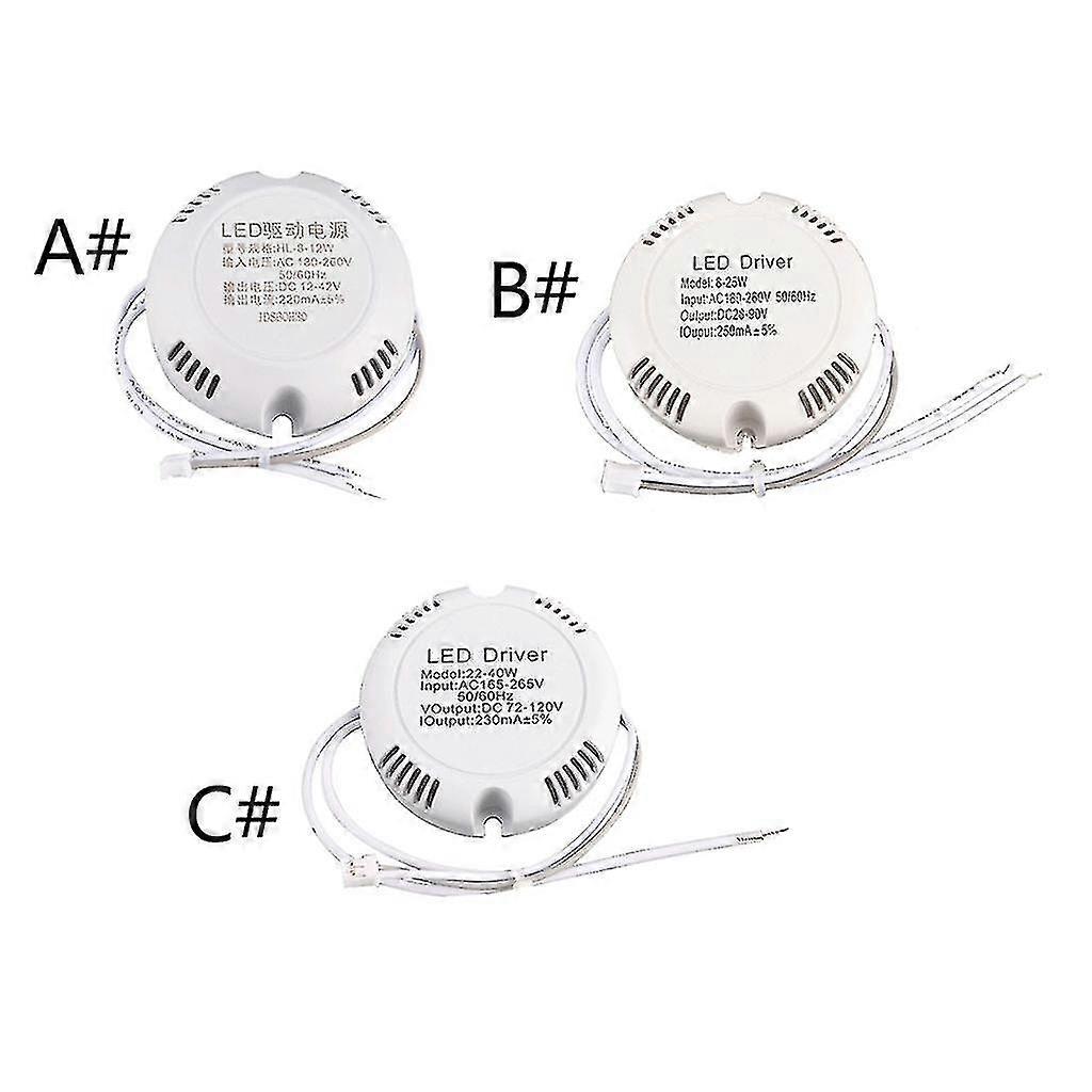 Circular Led Power Supply Driver Transformer Ac180-260v Led Driver For Lamp