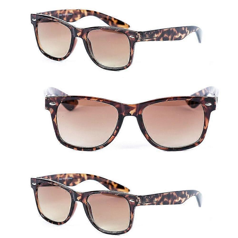 Newway Newway 3 Pair of Unisex Reading Sunglasses - Full Frame Sun Readers (non bifocal)