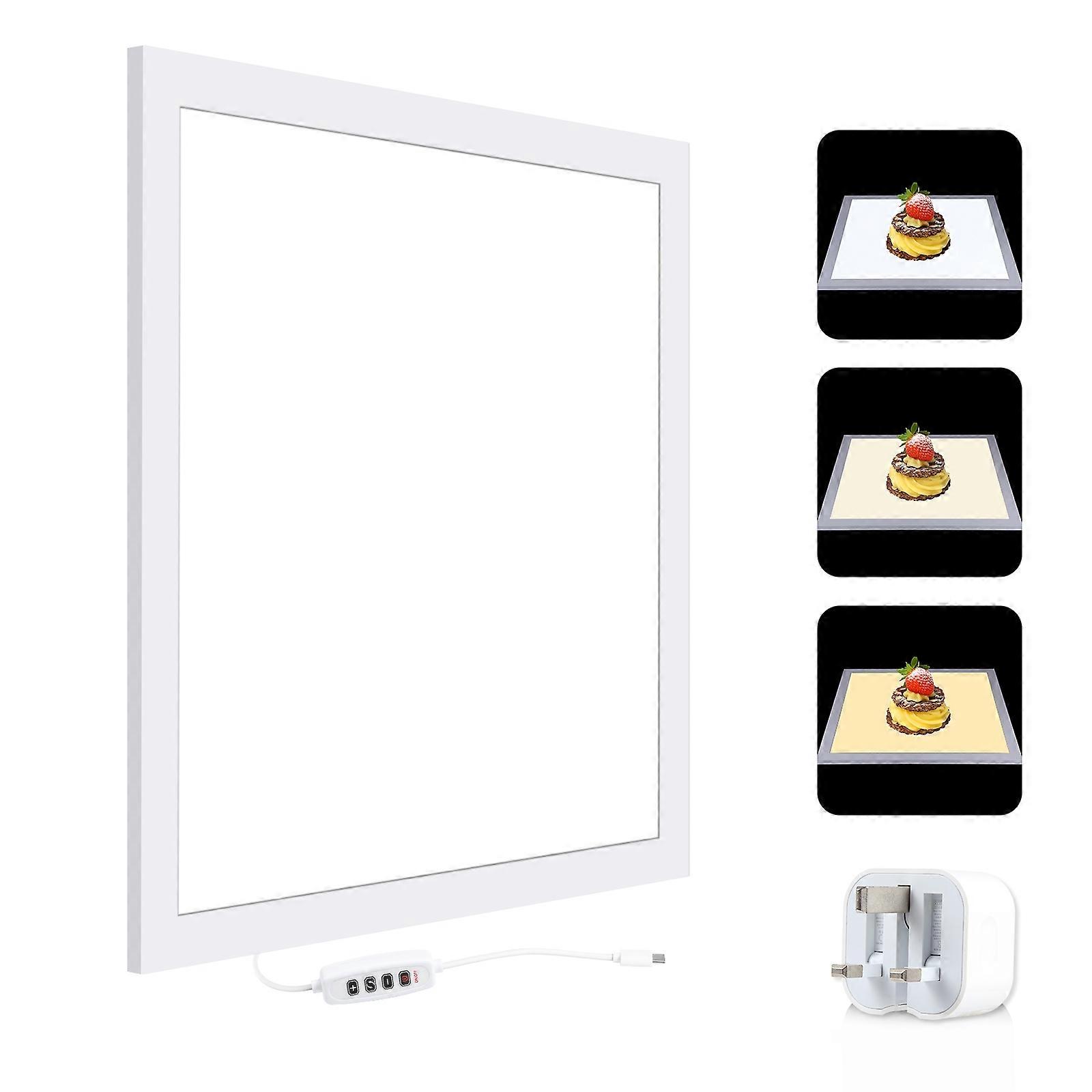 34.7cm 1200LM LED Photography Shadowless Light Lamp Panel (UK Plug)