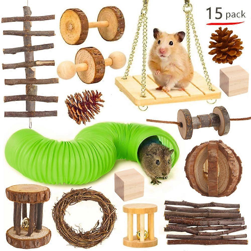 Hamsters Rabbit Rat Toys Hamster Toys Set Pet Rabbit Guinea Pig Parrot Play Molar