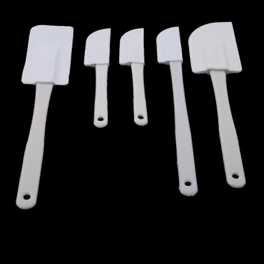 Baking Tools White Big And Small Silicone Scraper Making Cake Cream Spatula Peeler Blade Stirring Scraper Features Cream Scraper