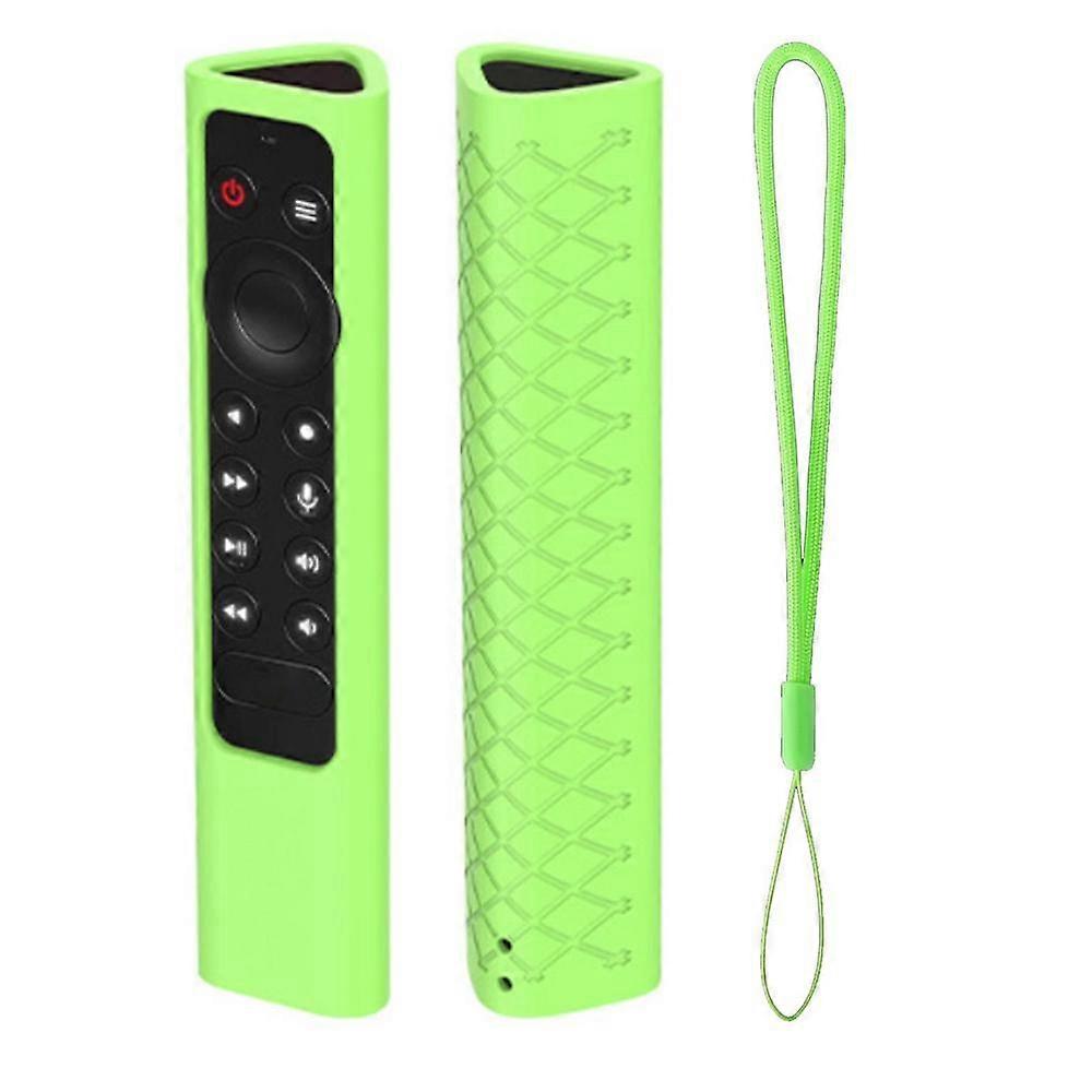 Remote Control Case For NVIDIA Shield TV Pro 4K HDR Silicone Anti Fall Protective Soft Sleeve Cover With Lanyard
